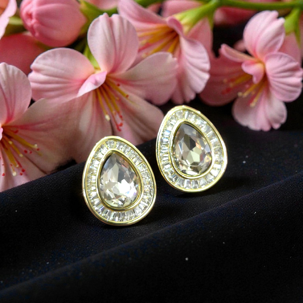 Celeste Teardrop Studs