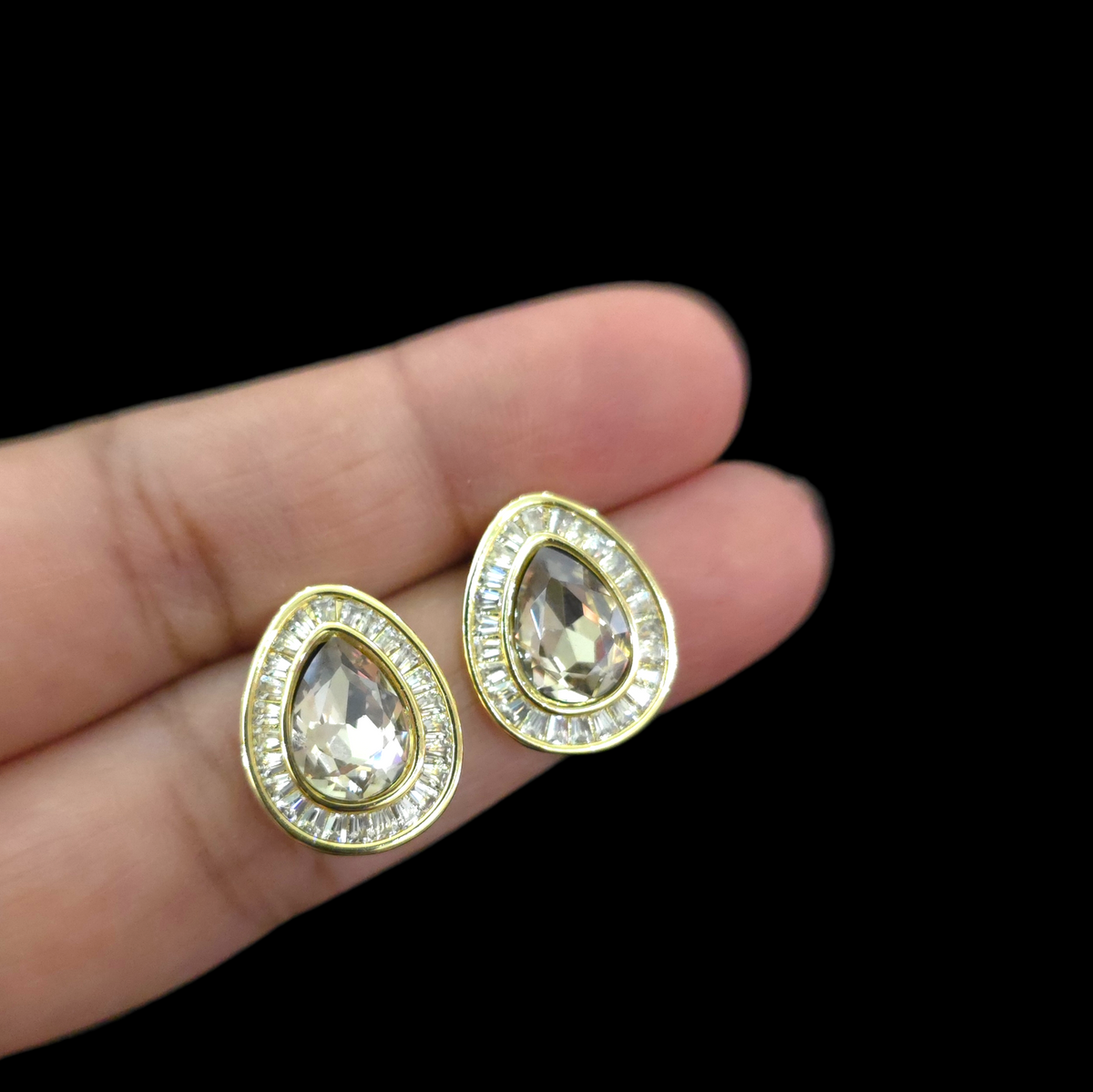 Celeste Teardrop Studs