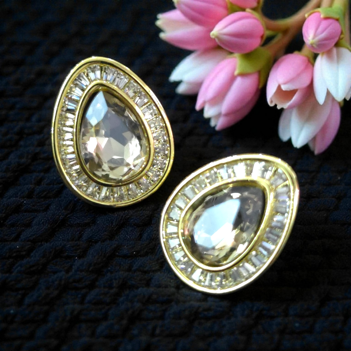Celeste Teardrop Studs