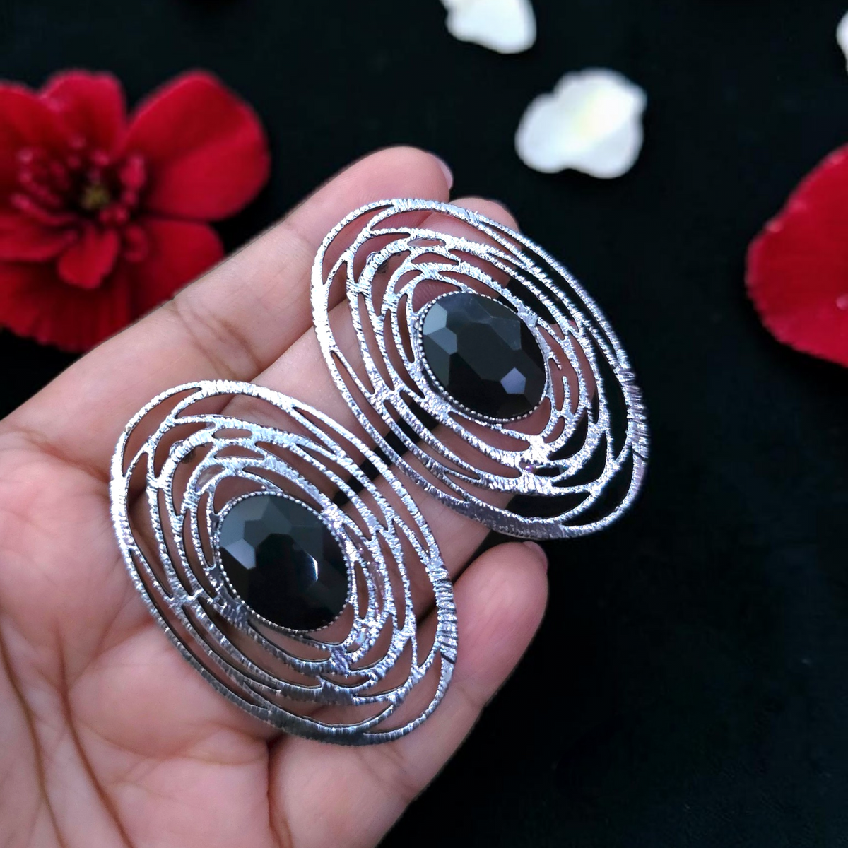Argent Orbit Earrings
