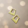 Gilded Geometry Hoops