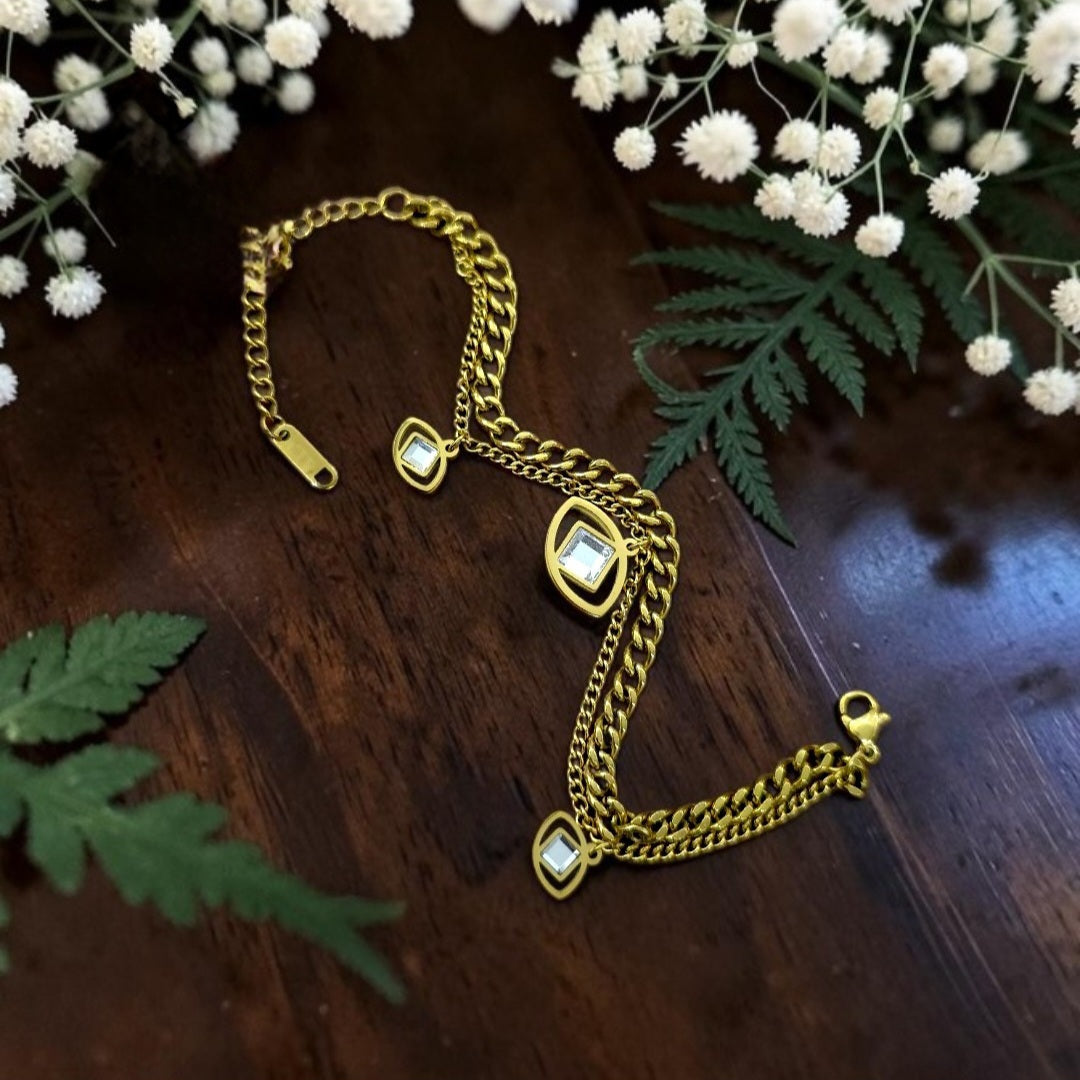 Luxe Charm Link Bracelet