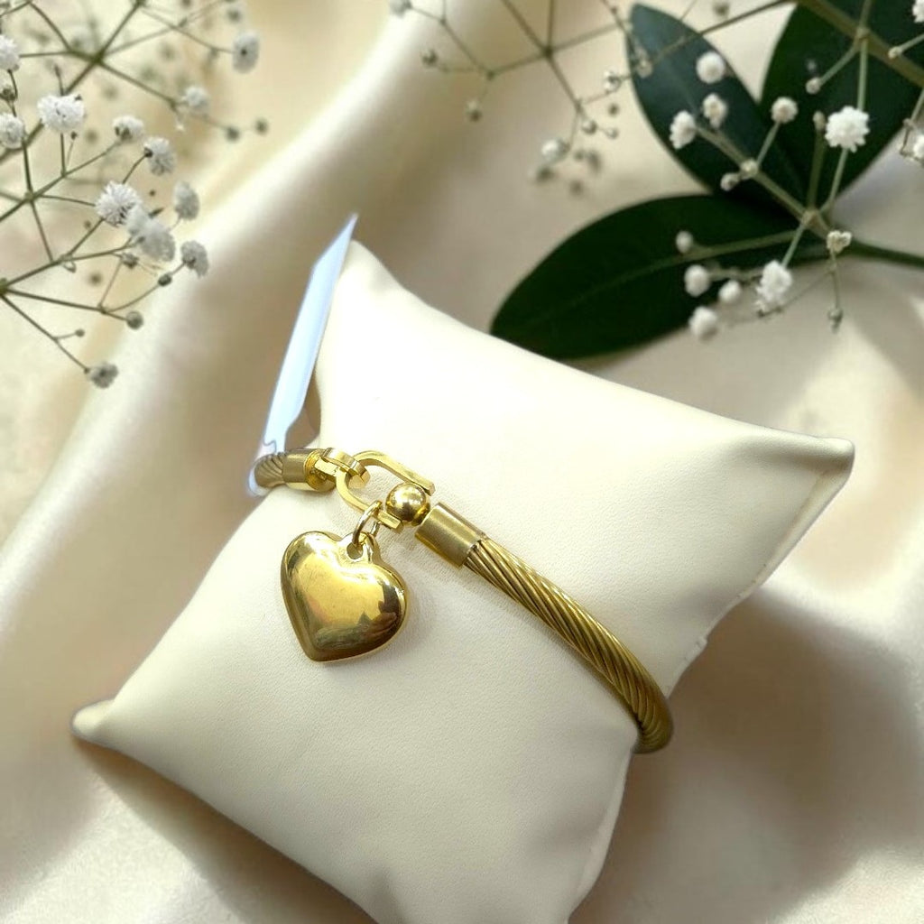 Golden Heart Rope Bracelet