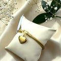 Golden Heart Rope Bracelet