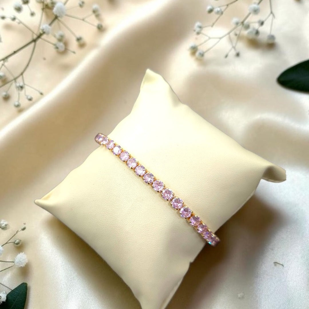 Rosé Radiance Tennis Bracelet