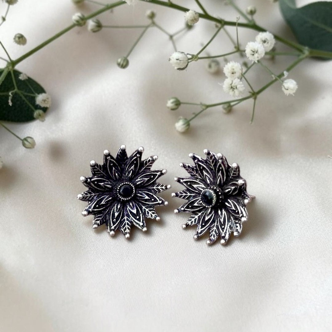 Noir Bloom Studs