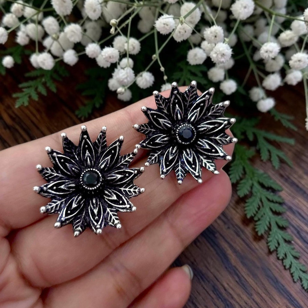 Noir Bloom Studs