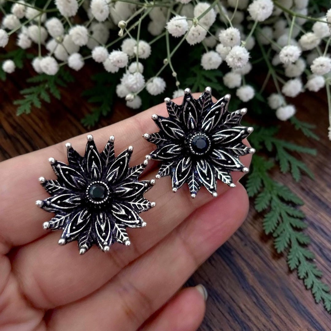 Noir Bloom Studs