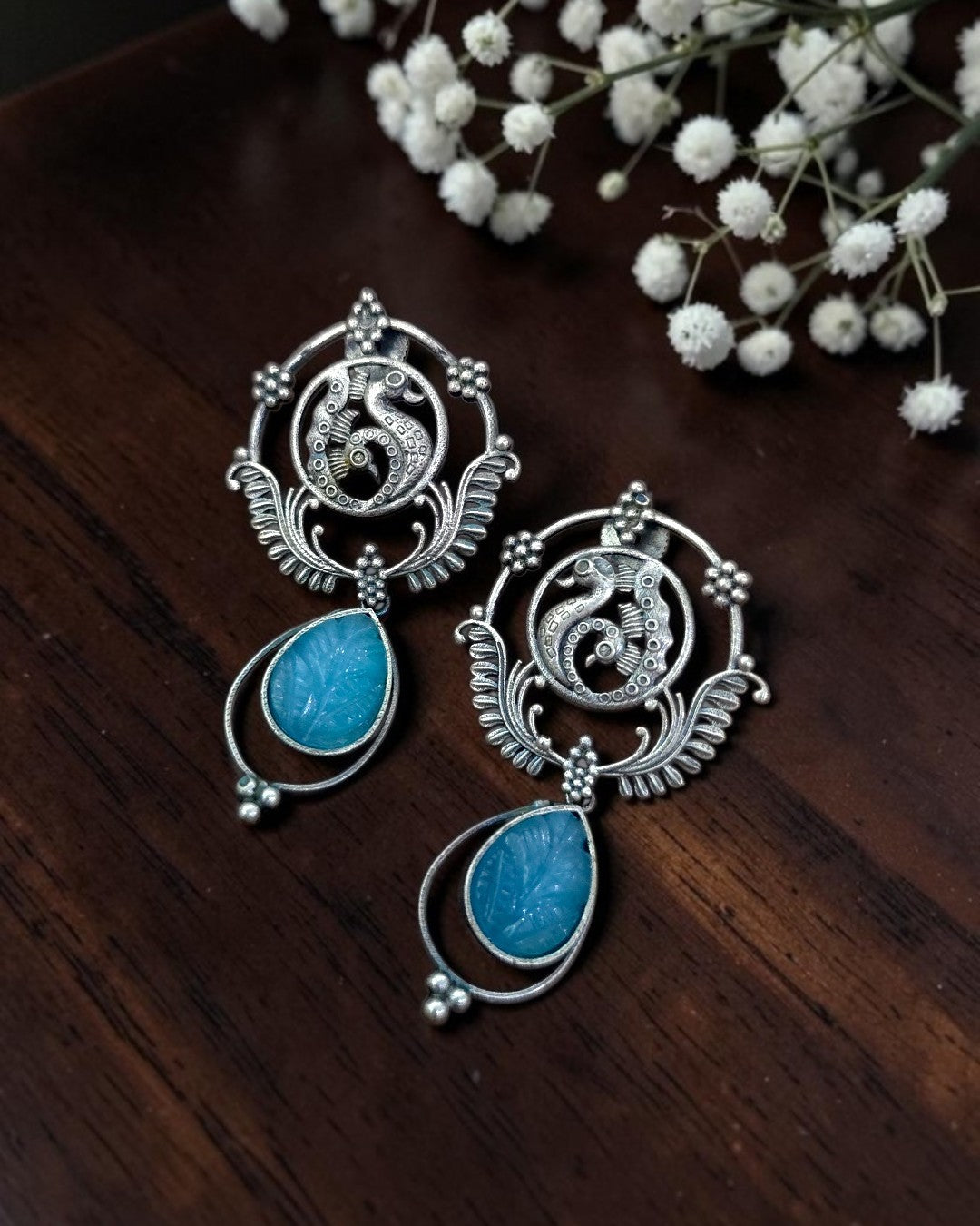 Mayura Azure Dangler Earrings
