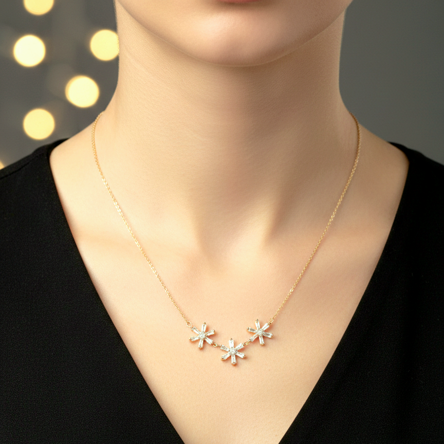 Fleur Trio Necklace